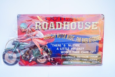 Plakat szyld metalowy reklama ROADHOUSE 60/31 cm