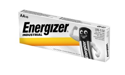 10 x ALK. ENERGIZER INDUSTRIAL R6 LR6 AA ELEM