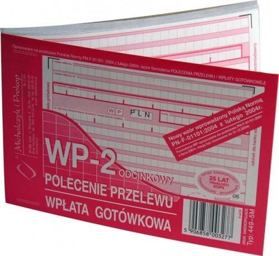 Polecenie przelewu A6