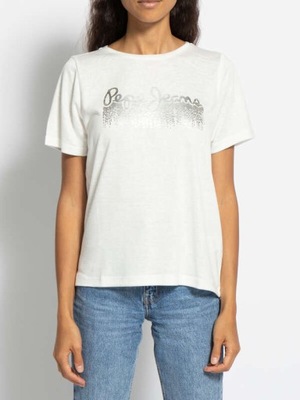 T-shirt z logo Pepe Jeans XS