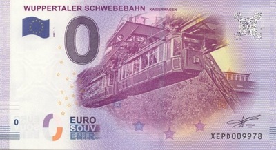 2017 banknot 0 euro - Wuppertaler Schwebebahn