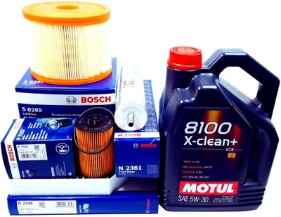 4 ФІЛЬТРА BOSCH 5L МАСЛА MOTUL 5W30 AUDI A6 C7 2.0 TDI 150 190 KM EURO 6