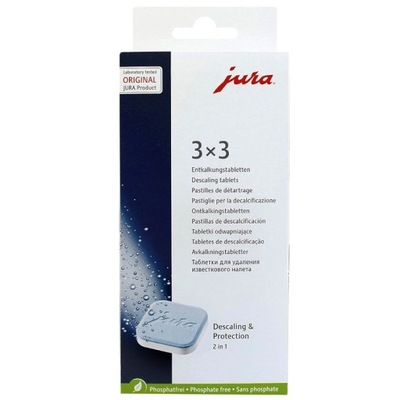 TABLETKI ODKAMIENIAJĄCE EKSPRES JURA ORYGINAŁ 9SZT