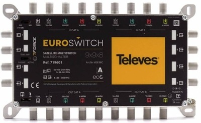 Multiswitch Televes 9/8 EUROSWITCH 9x9x8 No 719601