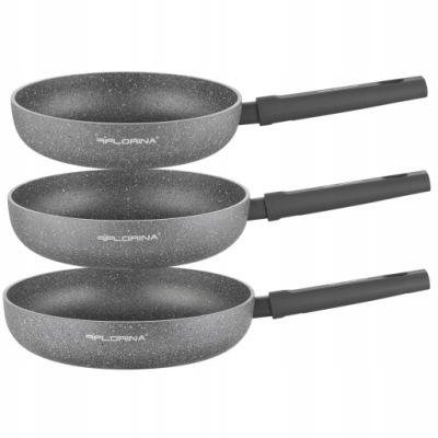 FLORINA LAVA STONE zestaw 24/26/28cm PATELNIE