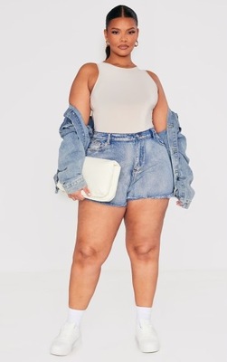 PRETTYLITTLETHING PLUS SZORTY JEANSOWE 3XL