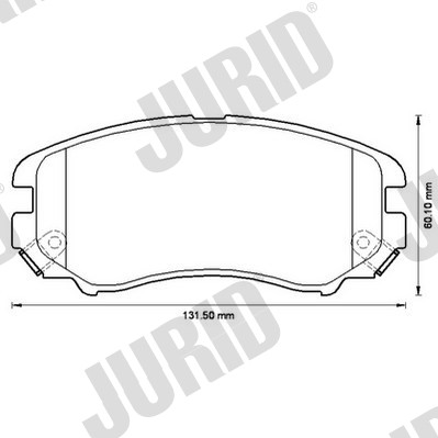 КОЛОДКИ ГАЛЬМІВНІ ПЕРЕД JURID 572514J