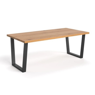 Stół dębowy Erant z drewnianym blatem 120x90 cm, lity dąb loftowy