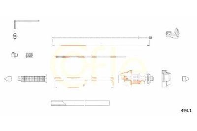 COFLE CABLE GAS COFLE 493.1 FIAT ULYSSE SCUDO 94-  