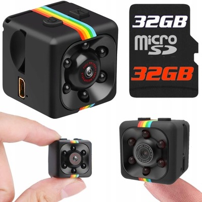 Mini Kamera Szpiegowska FullHD Micro Karta 32GB