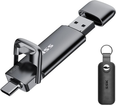 SSK 512 GB 550 MB/s - Pendrive USB 3.2 USB-C/ USB-A