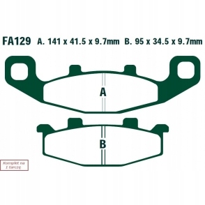 КОЛОДКИ ГАЛЬМІВНІ EBC FA129
