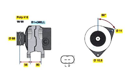 BOSCH GENERATORIUS IVECO DAILY 00- 