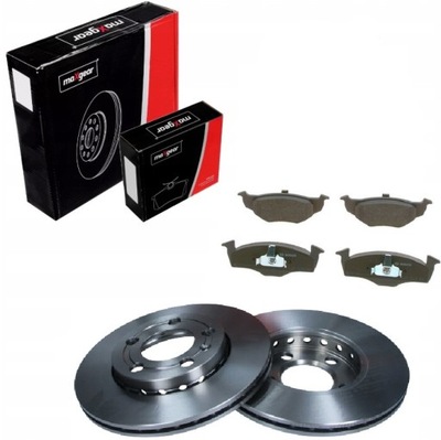 Гальмівні диски+ гальмівні колодки перед vw polo 9n fox 2005-11 фото №1