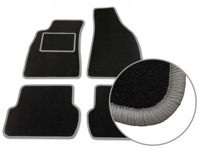 ALFOMBRILLAS ESCOBILLAS NEGRAS VW PHAETON (2002-2016) COLOR NEGRO FORRO  