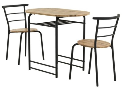 Stół i 2 krzesła z krzesłami do kuchni GADSTRUP