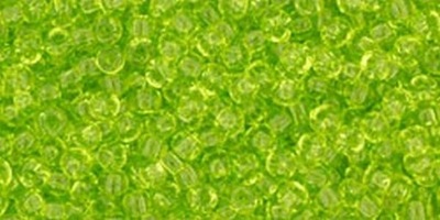 TOHO Round 11o-4 Transparent Lime Green - 10 g