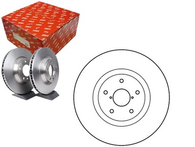 TRWDF4949S DISCS BRAKE 2 PCS. SUBARU FRONT IMP - milautoparts-fr.ukrlive.com