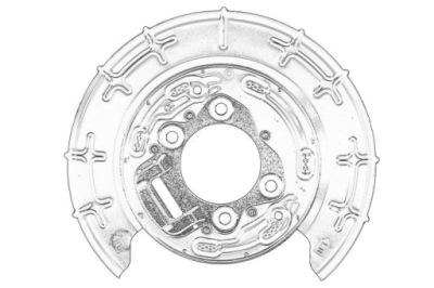 Защита диск оригинальный номер hyundai 582522s000 фото №1