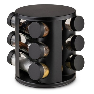 Zestaw pojemników do Przypraw Przyprawnik Obrotowy 12 elementów