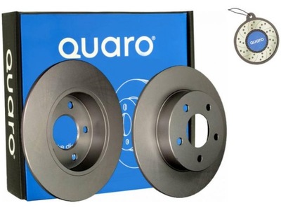 ДИСКИ ТОРМОЗНЫЕ ЗАД QUARO QD0809 + ZAPACH