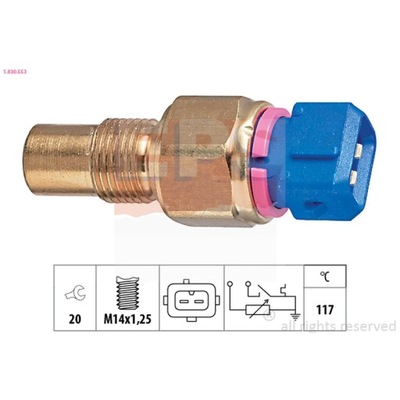 CZUJNIK, TEMPERATURA DE LÍQUIDO REFRIGERACIÓN EPS 1.830.553  