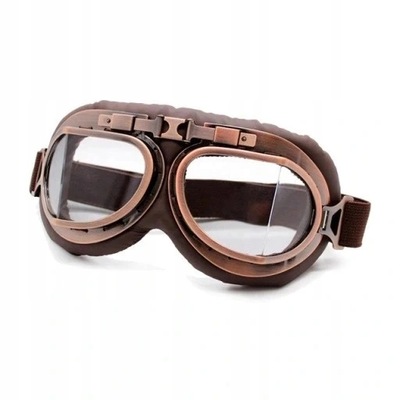 GAFAS MOTOCICLETA RETRO AL MOTOR PARA CASCO LENTES  