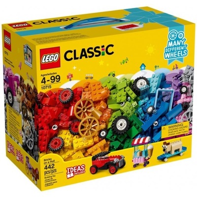 LEGO CLASSIC 10715 Klocki na kółkach