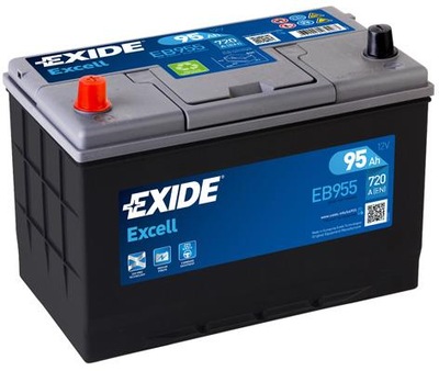 АКУМУЛЯТОР EXIDE EXCELL 12V 95AH 720A(EN) L+