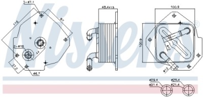 Радиатор масла alfa romeo giulietta фото №1