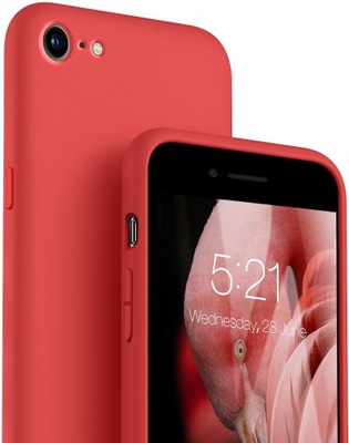 Etui do iPhone 7 8 Case Silicone + Szkło 9H