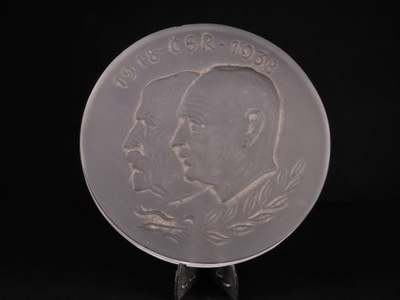 ANK CZECHOSŁOWACJA MEDAL 1938 szkło