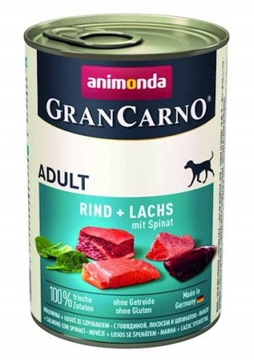 Animonda GranCarno Adult wołowina łosoś 400g