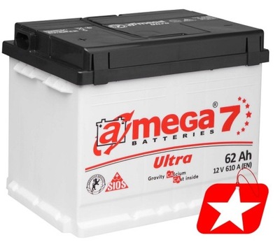 AMEGA ULTRA M7 MEGATEX 12V 62AH 610A