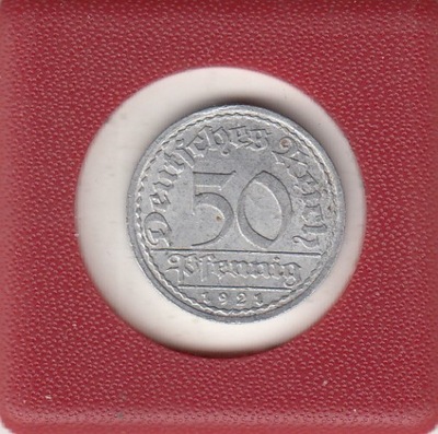 Niemcy-Weimar 50 pfennig 1921 A