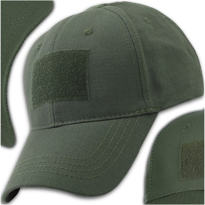 Taktyczna czapka z daszkiem MILITARNA Zielona wojskowa męska wojskowa