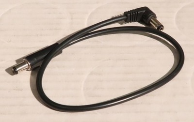 Kabel zasilający DC, przejściówka 5,5/2,5mm prosty - 5,5/2,1mm kątowy