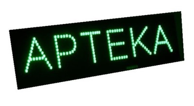 REKLAMA LED APTEKA NEON SZYLD 80X20 cm DIODOWA