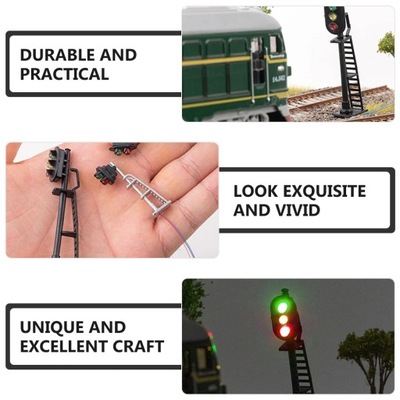 Model pociągu światła pociągów blokują skalę