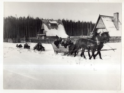 TATRY - Zakopane - Kulig Koń - Romuald BRONIAREK - ok1975