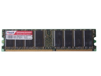 Pamięć DDR 1GB 400MHz PC3200 Vdata 1x 1GB GW.