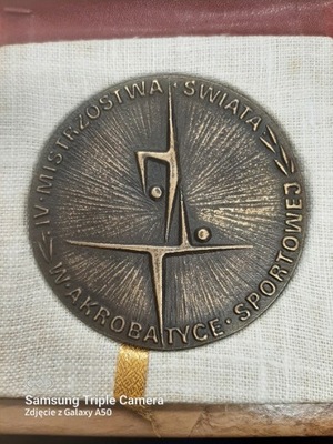 medal MŚ w akrobatyce sportowej 1980r Arena