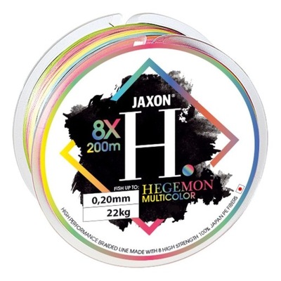 Plecionka Jaxon Hegemon 8X Multicolor 0,25mm 200m