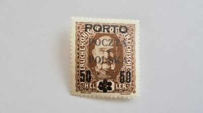 1919 Polska Fi.D9* Wydanie Krakowskie czysty znaczek z gumą, stan dobry