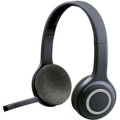 SŁUCHAWKI BEZPRZEWODOWE LOGITECH H600 BLACK + MIKROFON / ODBIORNIK USB