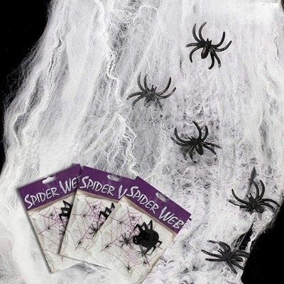 Pajęczyna Halloween Dekoracja