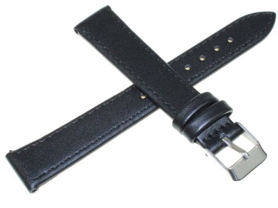 CZARNY PASEK DO ZEGARKA 16 mm JORDAN KEER JK16.001