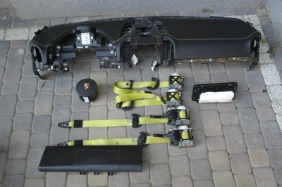 Porsche cayenne 7p приборная панель pulpit кожа подушка безопасности ремни фото №1