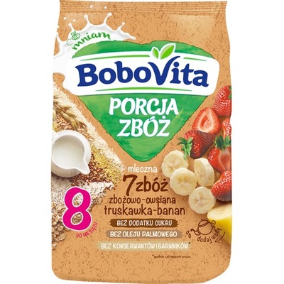 BOBOVITA PORCJA ZBÓŻ Kaszka mleczna 7 zbóż 210 g