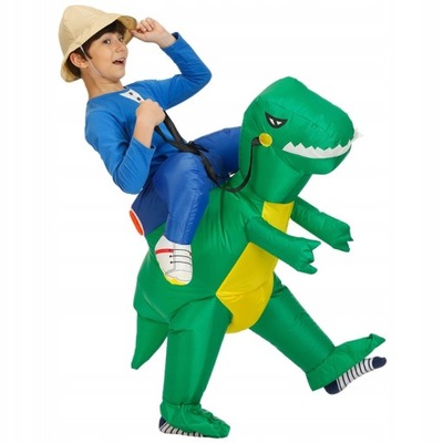 Nadmuchiwany kostium na Halloween z dinozaurem